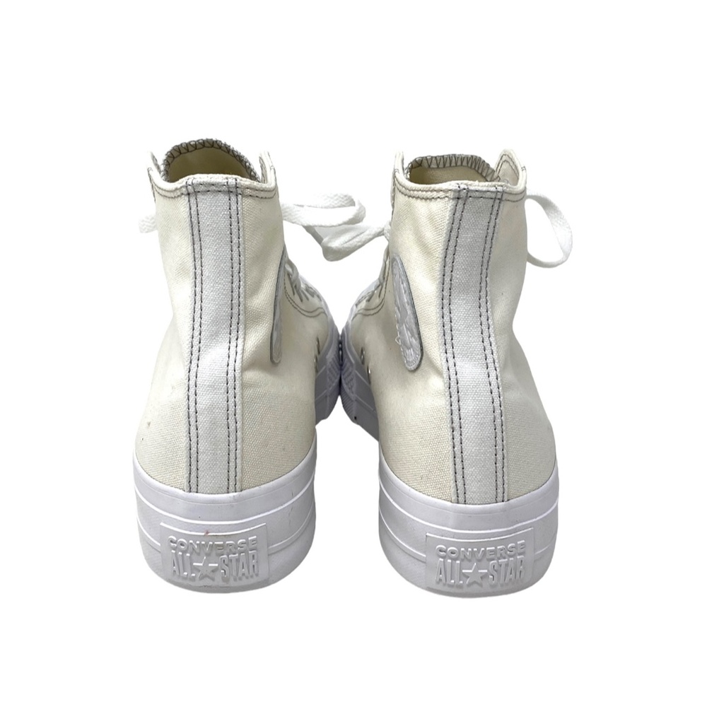 Converse Chuck Taylor Platform High Canvas White Women's Custom 569005C-WHTOFWT - Picture 7 of 10